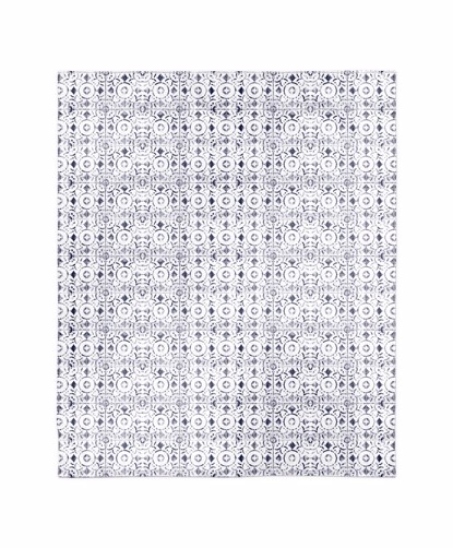 Picture of New World Navy Pattern Blanket