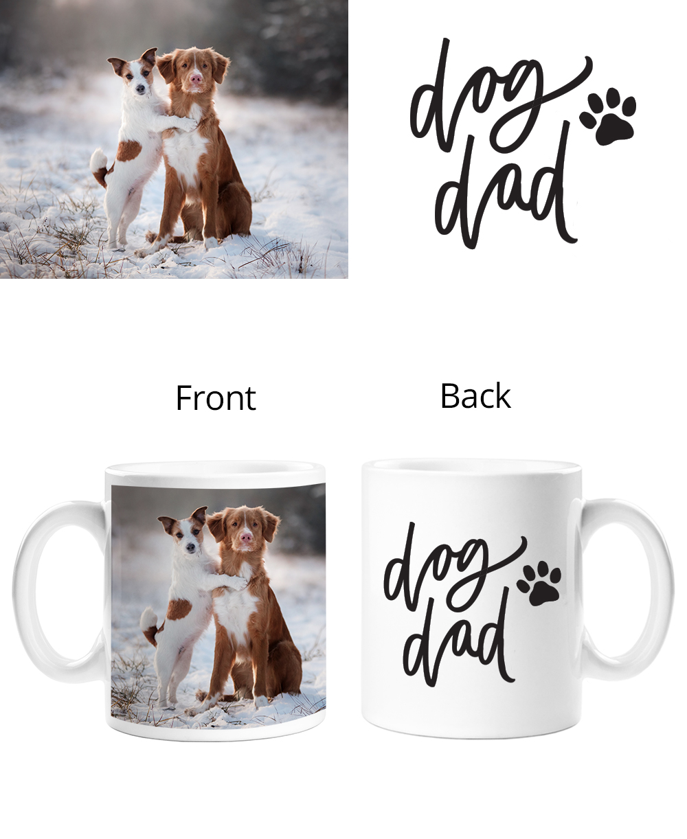Dog Dad Double Sided Mug