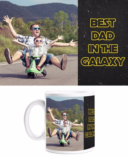Picture of Best Dad in the Galaxy Mug with Custom Image
