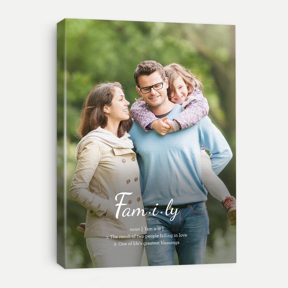 Definition of Family Canvas Print