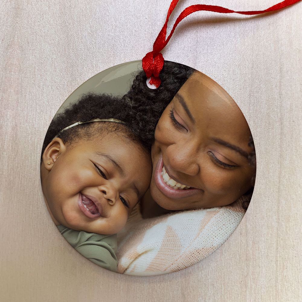 Picture of Personalized Ceramic Ornament with Custom Image