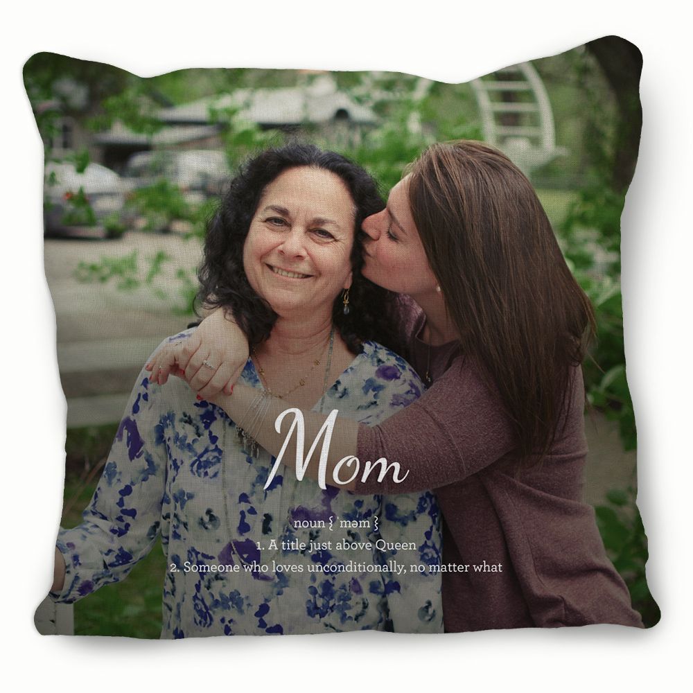 Picture of Definition of Mom Pillow with Custom Image