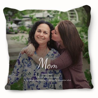 Picture of Definition of Mom Pillow with Custom Image