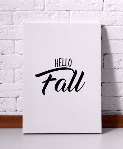Picture of Hello Fall Canvas -11x14