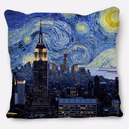 Picture of Starry Night New York Pillow