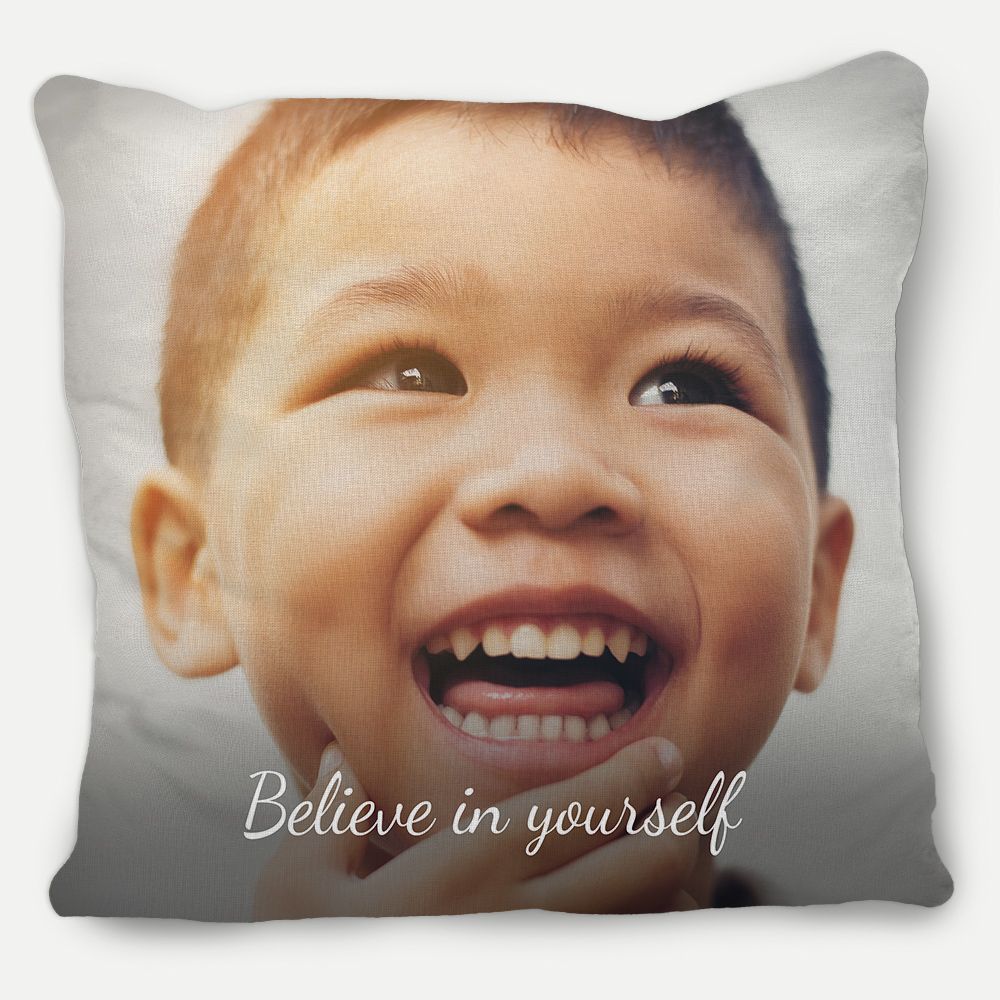 Picture of Believe in Yourself Pillow with Custom Image