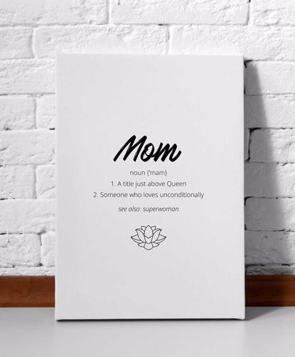 Picture of Mom Definition Canvas - 11x14