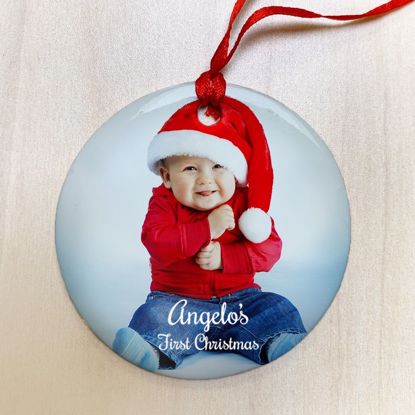 Picture of Personalized First Christmas Ceramic Ornament