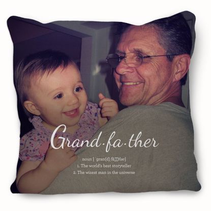 Picture of Definition of Grandfather Pillow with Custom Image