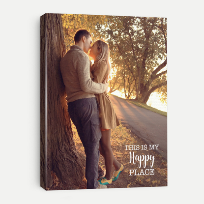 Picture of This is My Happy Place Canvas with Custom Image - 11x14