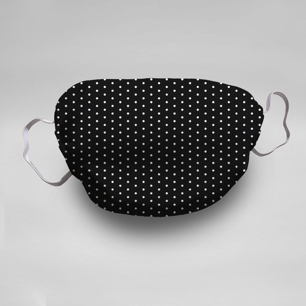 Black Polka Dots Face Mask (5-pack)