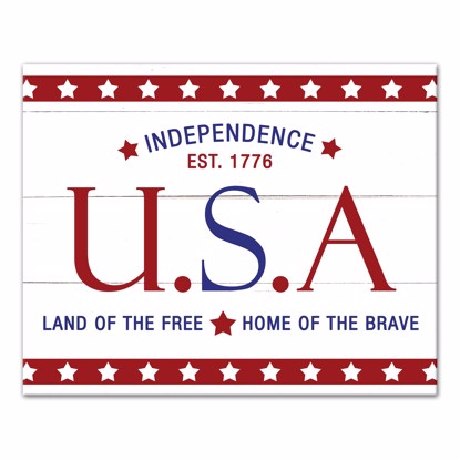 Picture of USA Independence Sign 16x20 Canvas Wall Art