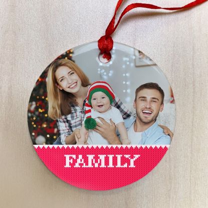 Picture of Family Ugly Christmas Sweater Ceramic Ornament