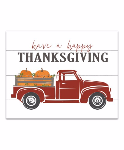 Picture of Happy Thanksgiving 11x14 Canvas Wall Art