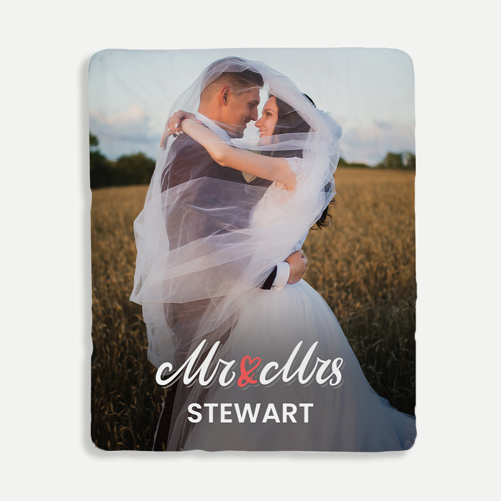 Mr & Mrs Personalized Blanket