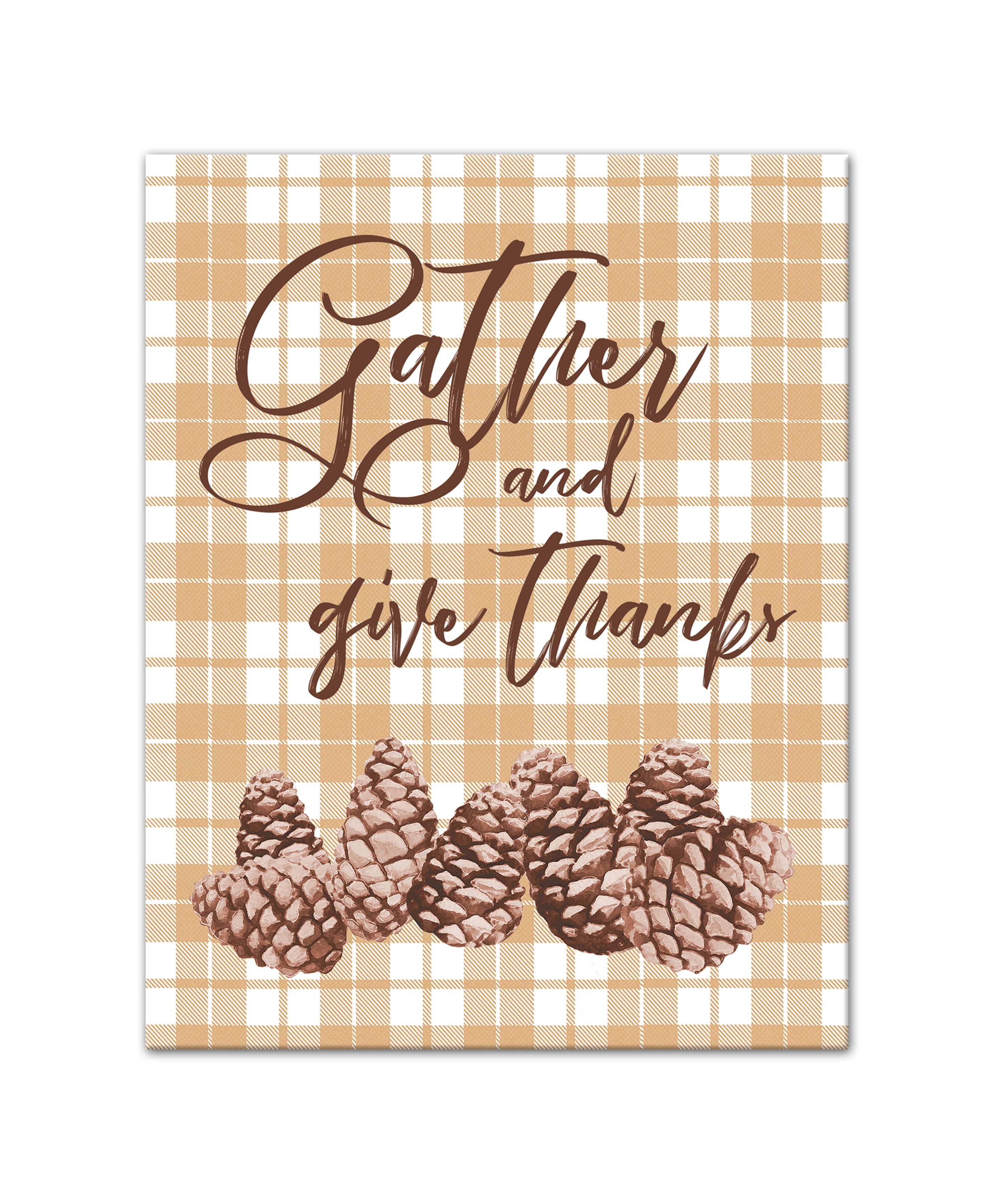 Picture of Gather and Give Thanks 11x14 Canvas Wall Art