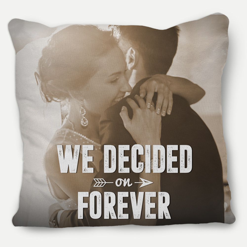 Picture of We Decided on Forever Engagement Pillow