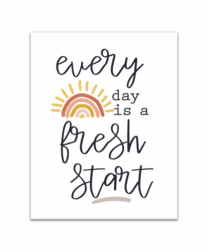Picture of Everyday Is A Fresh Start 11x14 Canvas Wall Art