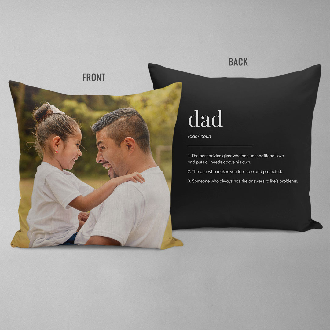 Definition of Dad Double Sided Pillow