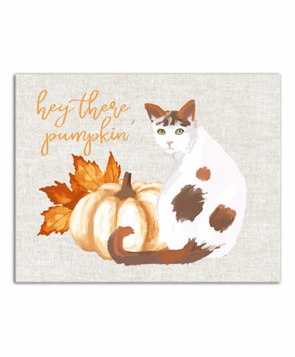 Picture of Hey There Pumpkin 11x14 Canvas Wall Art