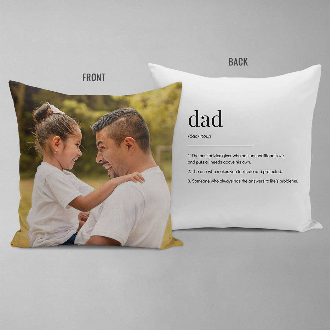 Definition of Dad Double Sided Pillow