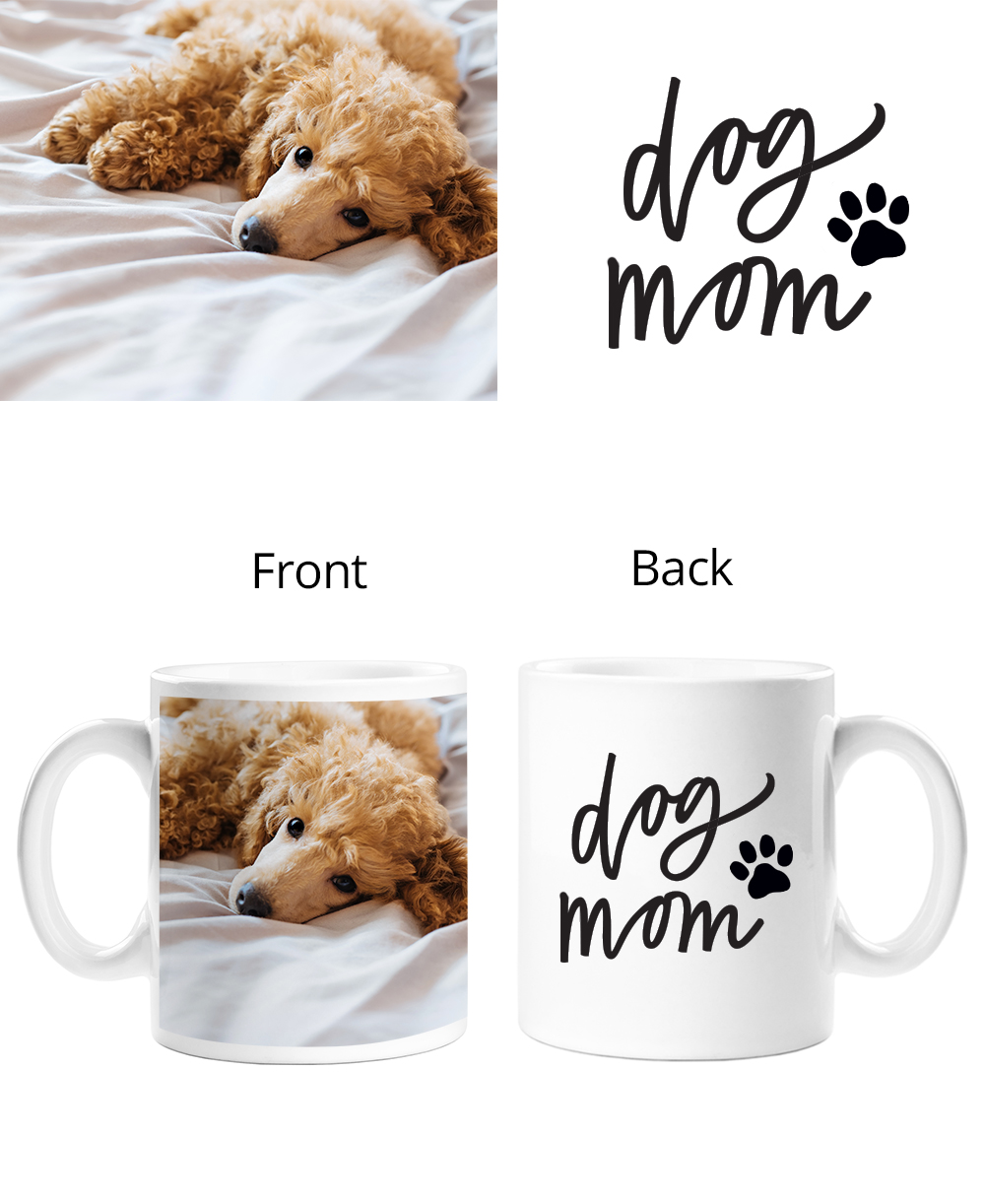 Dog Mom Double Sided Mug