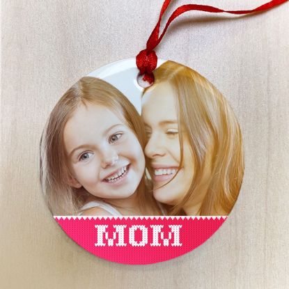 Picture of Mom Ugly Christmas Sweater Ceramic Ornament