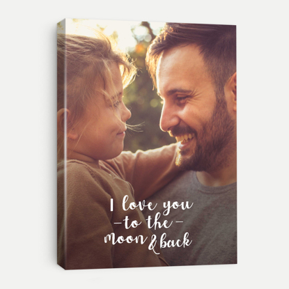 Picture of I Love You to The Moon and Back Canvas