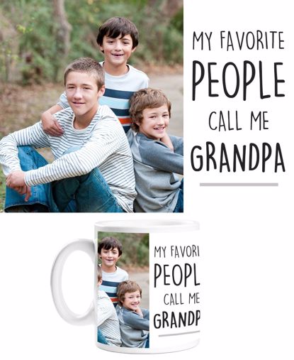 Picture of My Favorite People Call Me Grandpa Mug with Custom Image