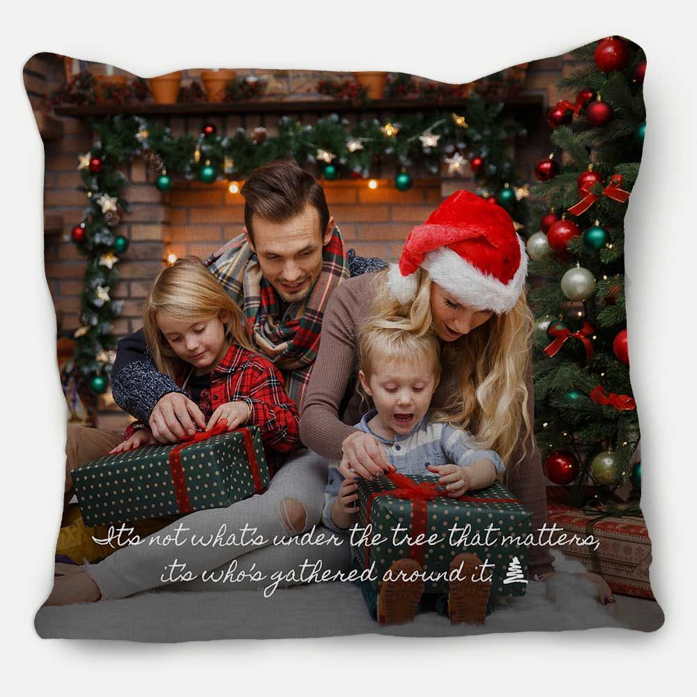 Picture of Gathered Around The Tree Pillow