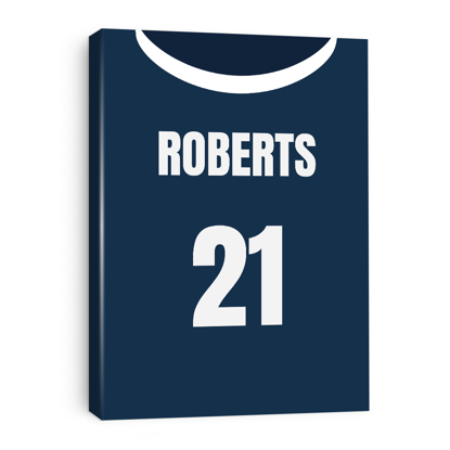Picture of Personalized Sports Jersey Canvas 11x14
