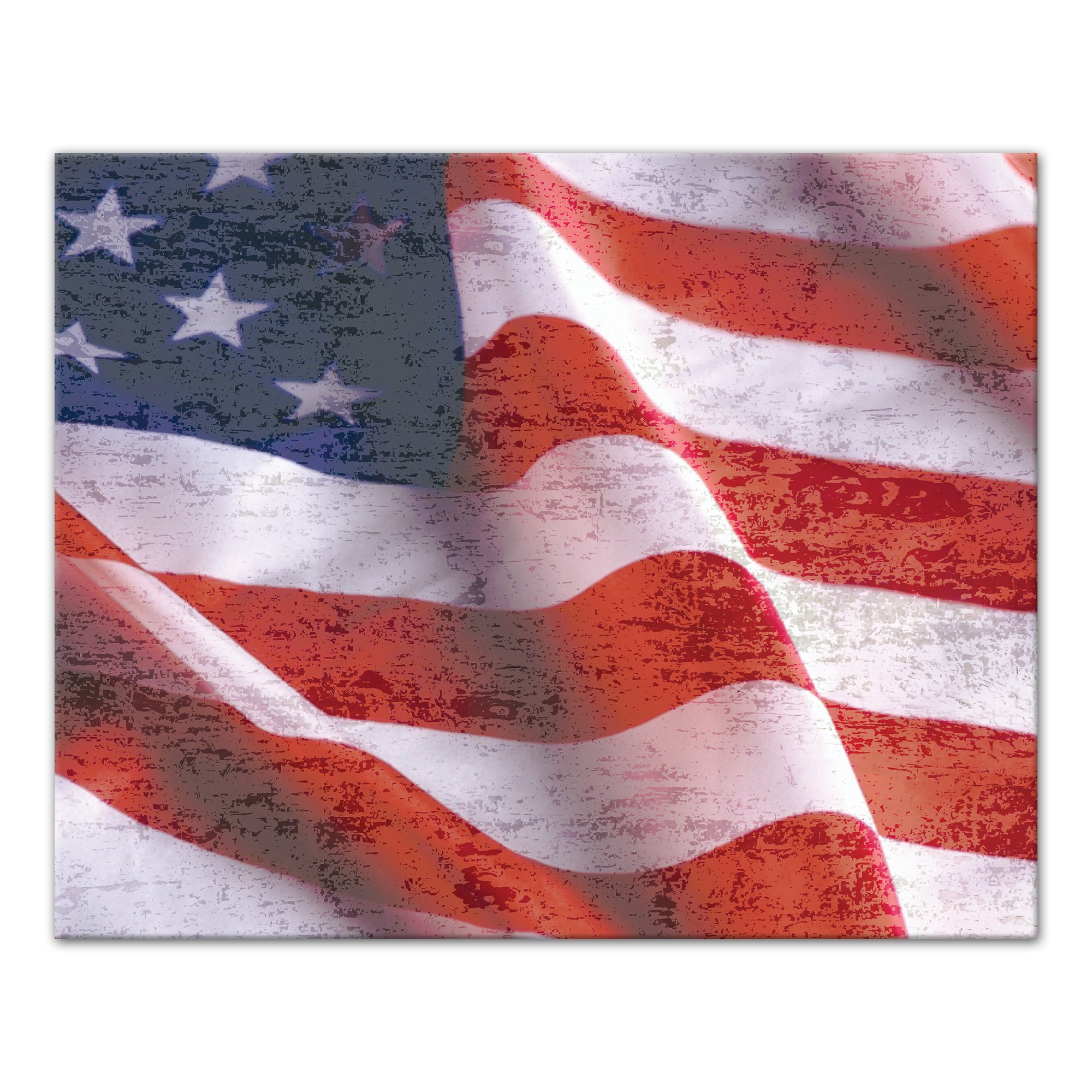 Picture of Distressed American Flag 16x20 Canvas Wall Art