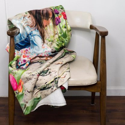 Blanket over chair