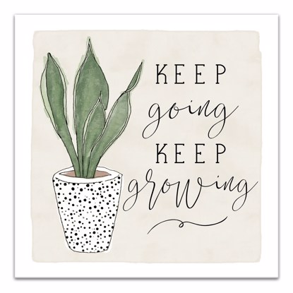 Picture of Keeping Going Keep Growing 14x14 Canvas Wall Art