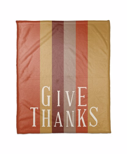 Picture of Give Thanks Stripes Blanket