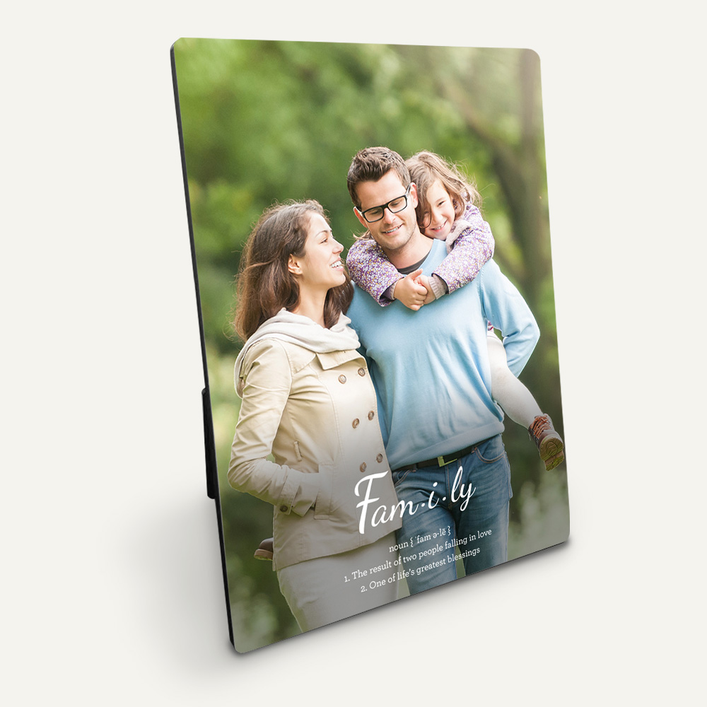 Picture of Definition of Family Plaque with Personalized Image