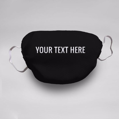 Black Personalized Face Mask