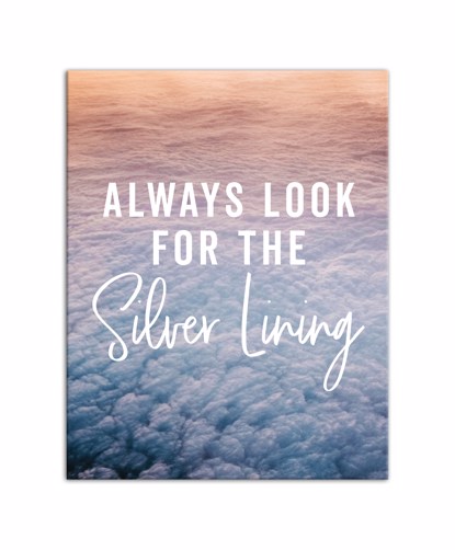 Picture of Always Look For the Silver Lining 11x14 Canvas Wall Art