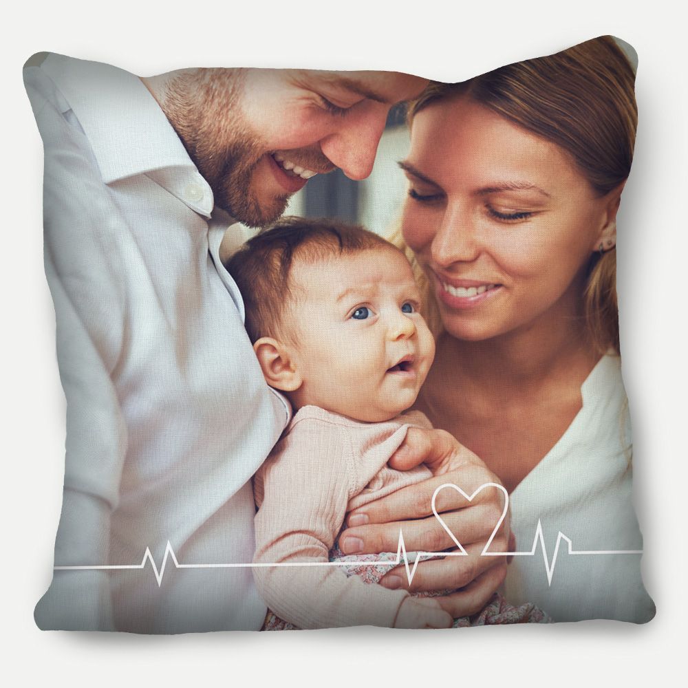 Picture of Heartbeat Pillow with Custom Image