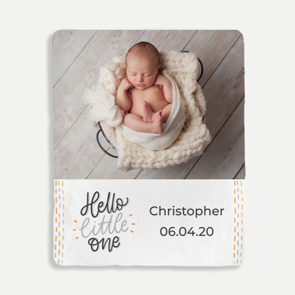 Hello Little One Personalized Blanket